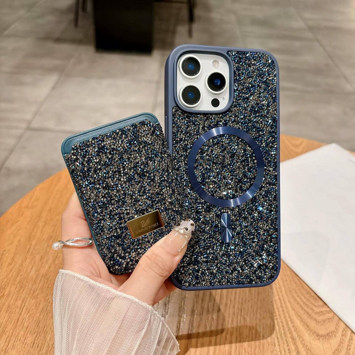 DiamondMag™ iPhone Case with MagSafe Card Holder
