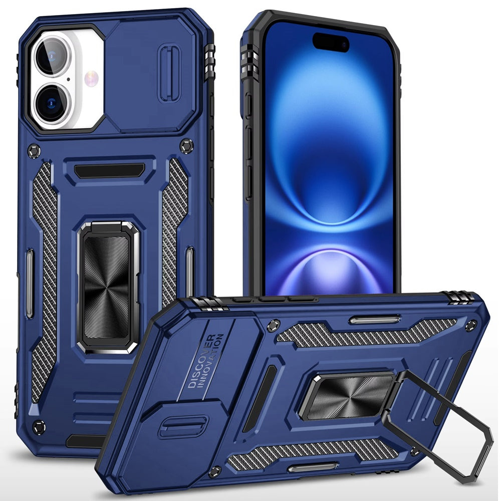 TitanRing™ Tough Metal iPhone Case with Sliding Camera Cover