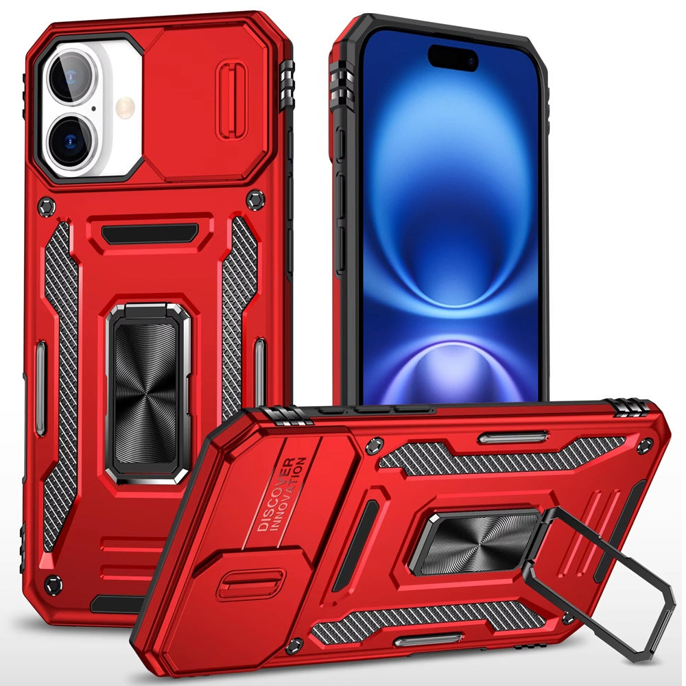 TitanRing™ Tough Metal iPhone Case with Sliding Camera Cover