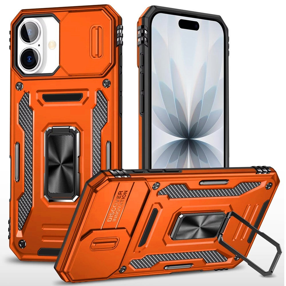 TitanRing™ Tough Metal iPhone Case with Sliding Camera Cover