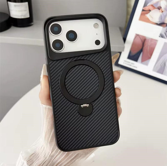 Carbon Fiber Flex™ iPhone Case with Built-In Kickstand