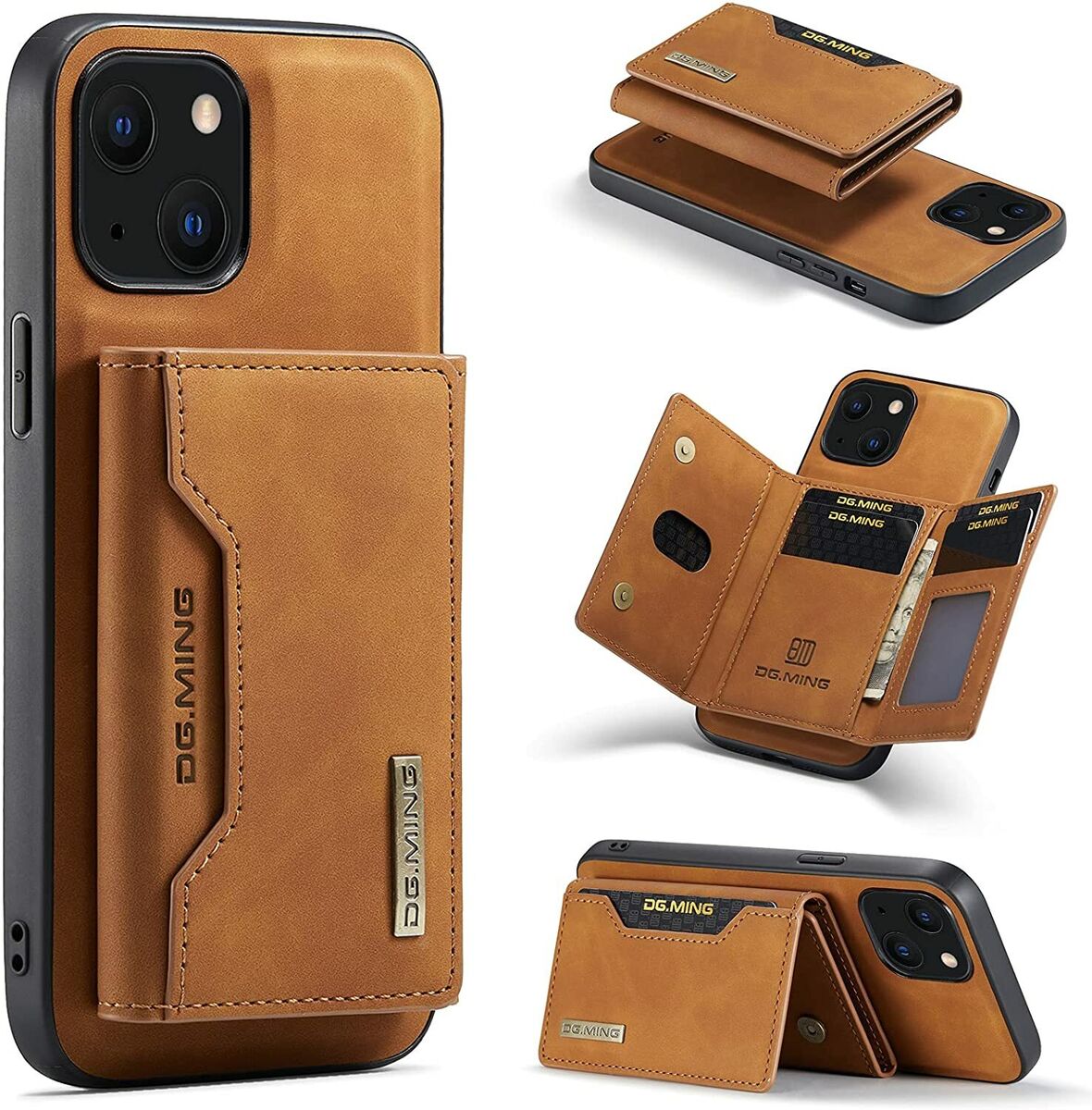 DG MING™ Magnetic Wallet iPhone Case