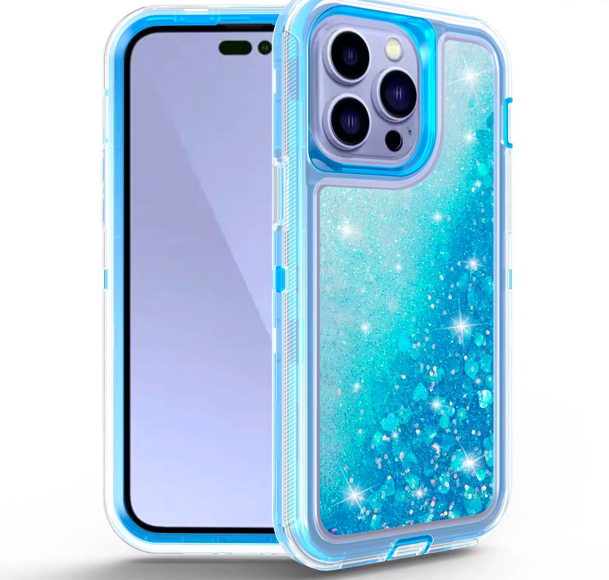 GlitterFlow™ Floating Glitter iPhone Case