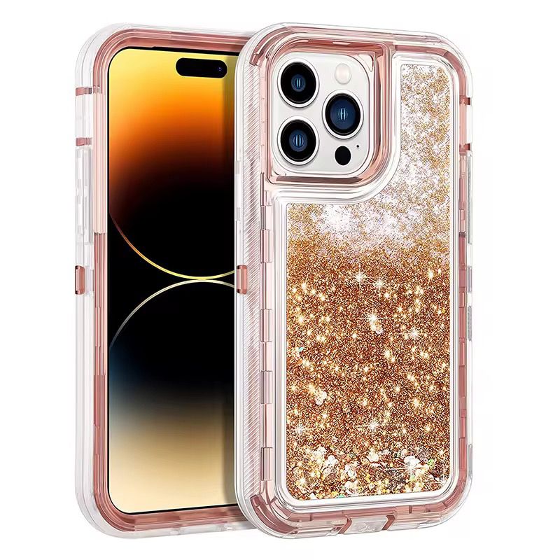GlitterFlow™ Floating Glitter iPhone Case