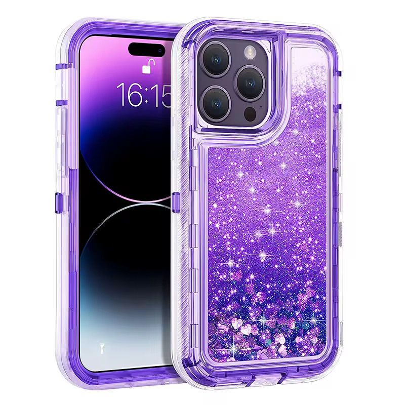 GlitterFlow™ Floating Glitter iPhone Case