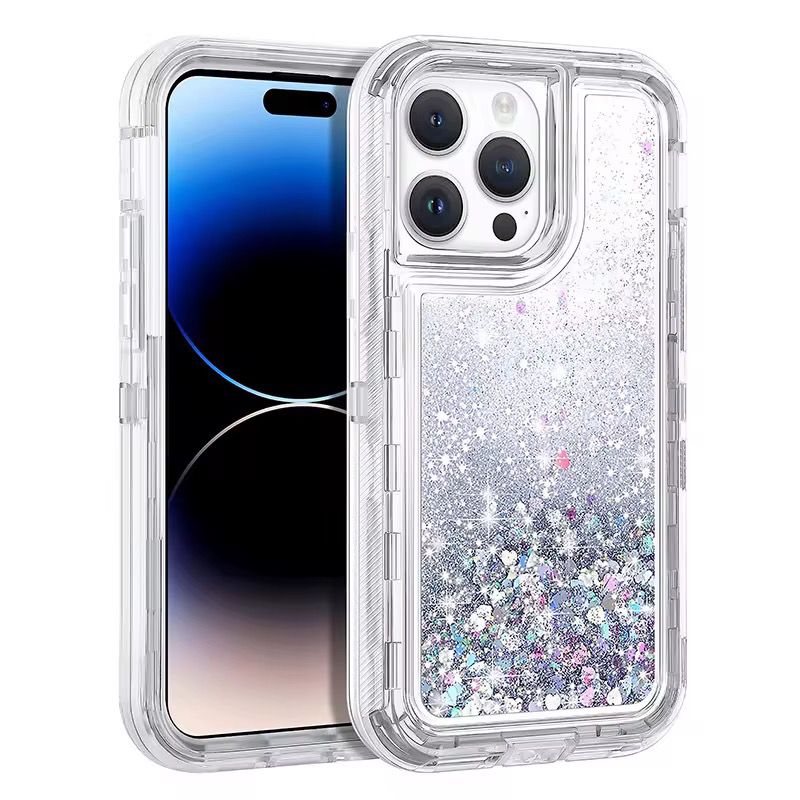 GlitterFlow™ Floating Glitter iPhone Case