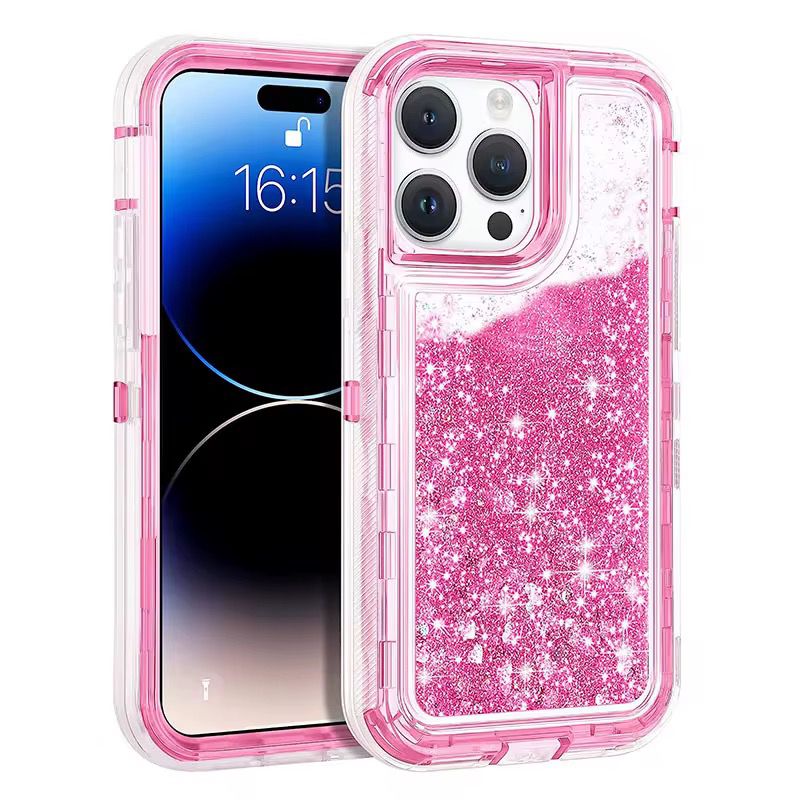 GlitterFlow™ Floating Glitter iPhone Case