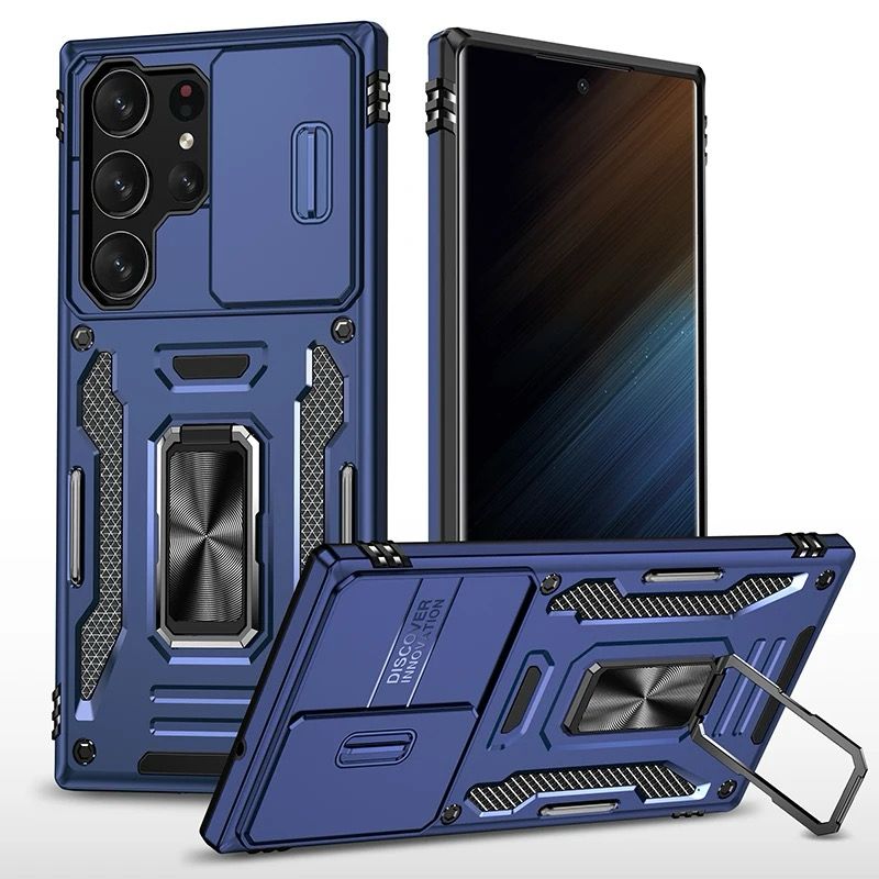 Kejiang™ Samsung Case with Camera Cover & Metal Ring