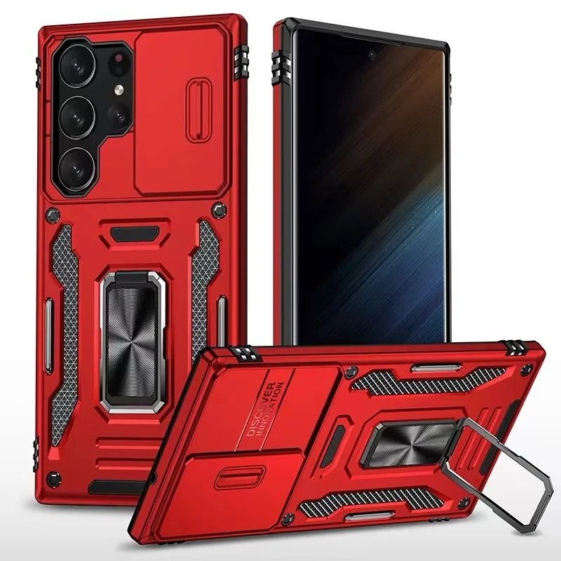 Kejiang™ Samsung Case with Camera Cover & Metal Ring