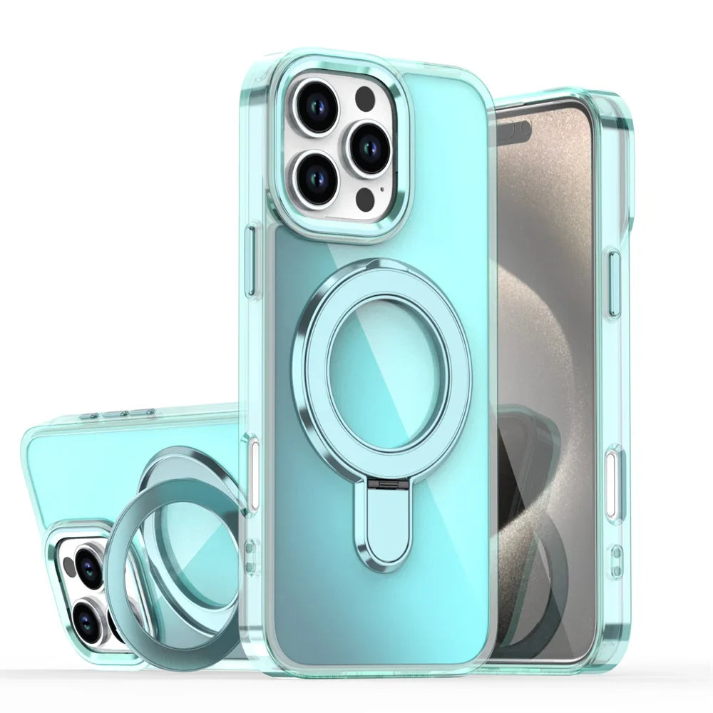 ShinyChrome™ Magnetic iPhone Case with Kickstand