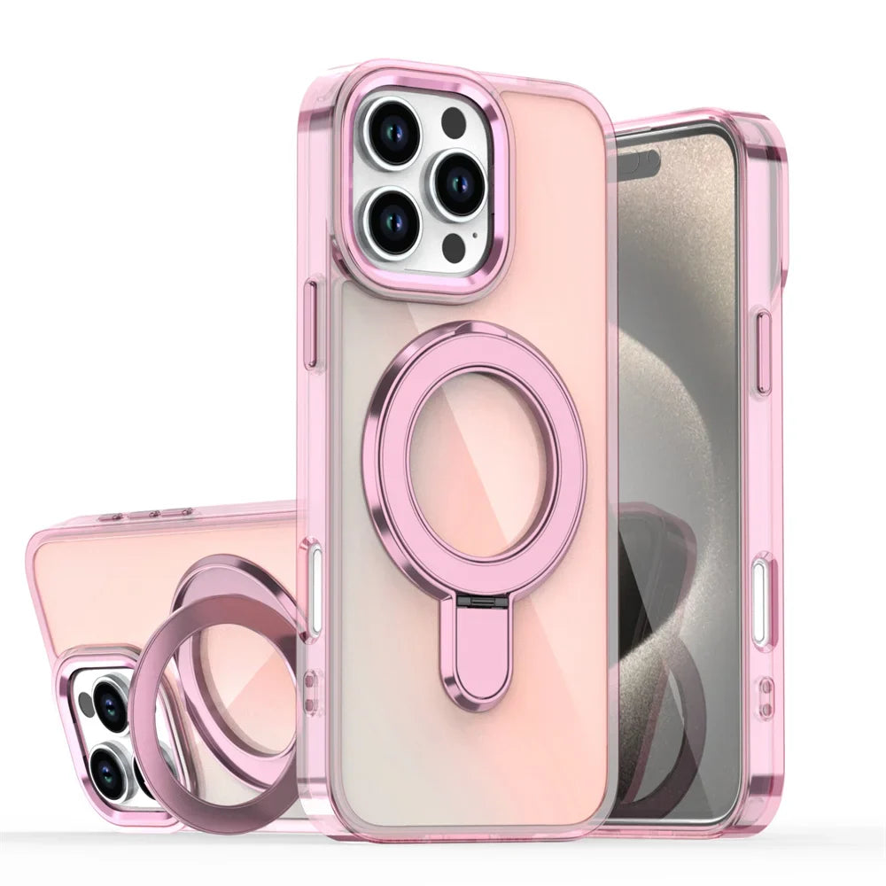 ShinyChrome™ Magnetic iPhone Case with Kickstand