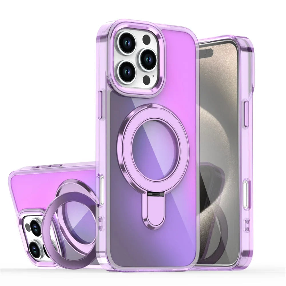 ShinyChrome™ Magnetic iPhone Case with Kickstand