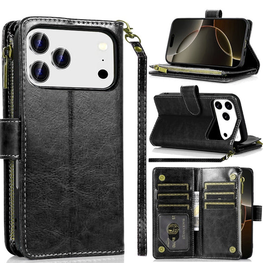 CarryGuard™ iPhone Flip Wallet Case with Hanging Strap