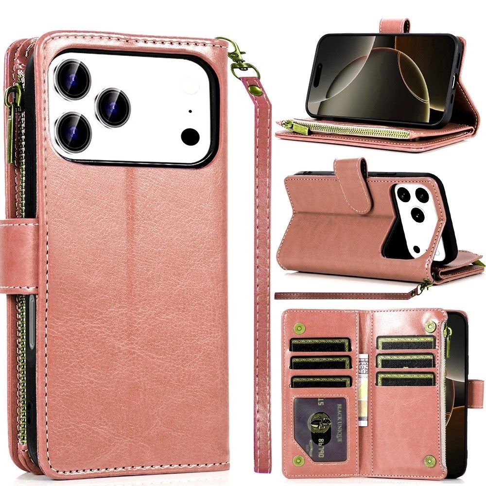 CarryGuard™ iPhone Flip Wallet Case with Hanging Strap